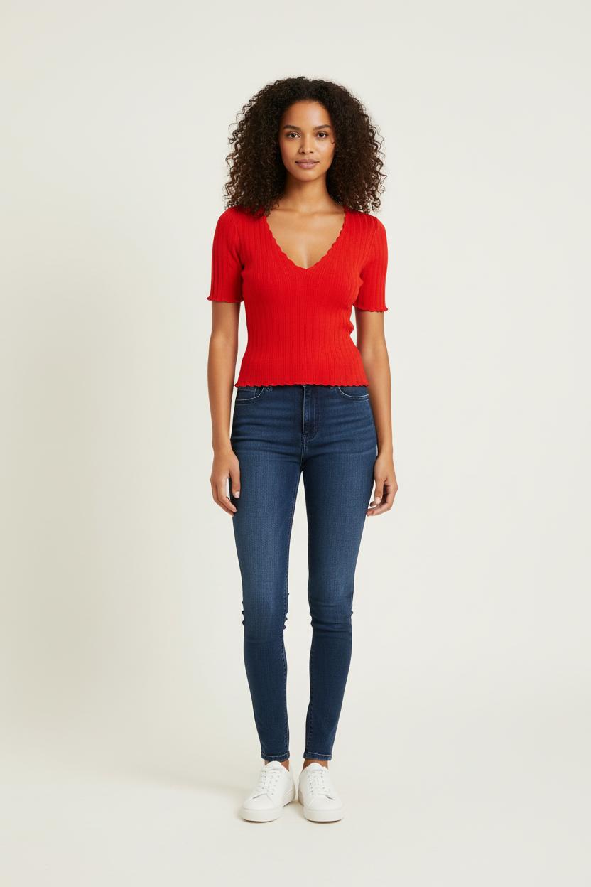 Top Rouge - Taille XXL/44 de la marque Sézane | PARAD54088 - Vendu par Paradigme - Image 1