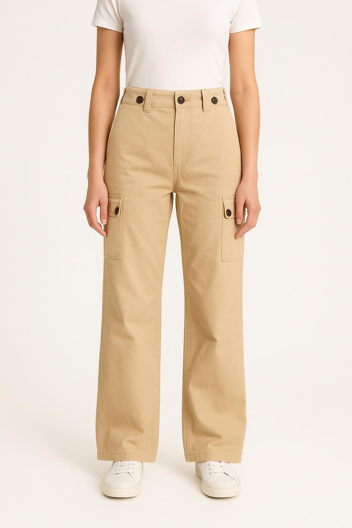 Pantalon Cargo Beige - Taille XS/34 de la marque Claudie Pierlot | PARAD54091 - Vendu par Paradigme - Image 1