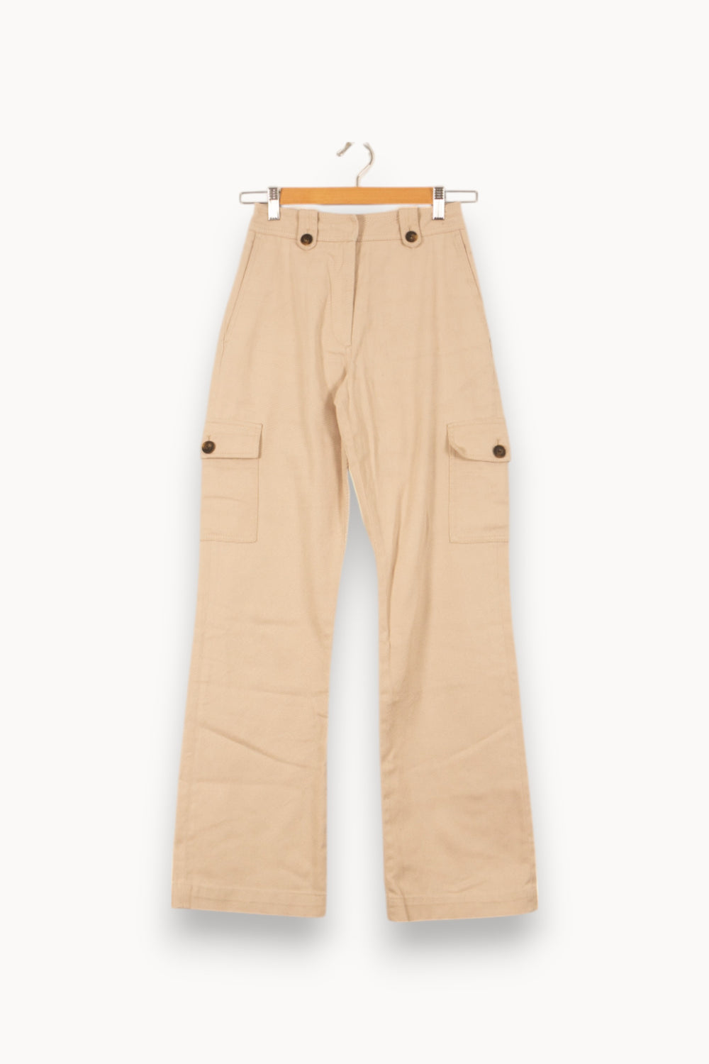 Pantalon Cargo Beige - Taille XS/34 de la marque Claudie Pierlot | PARAD54091 - Vendu par Paradigme - Image 2