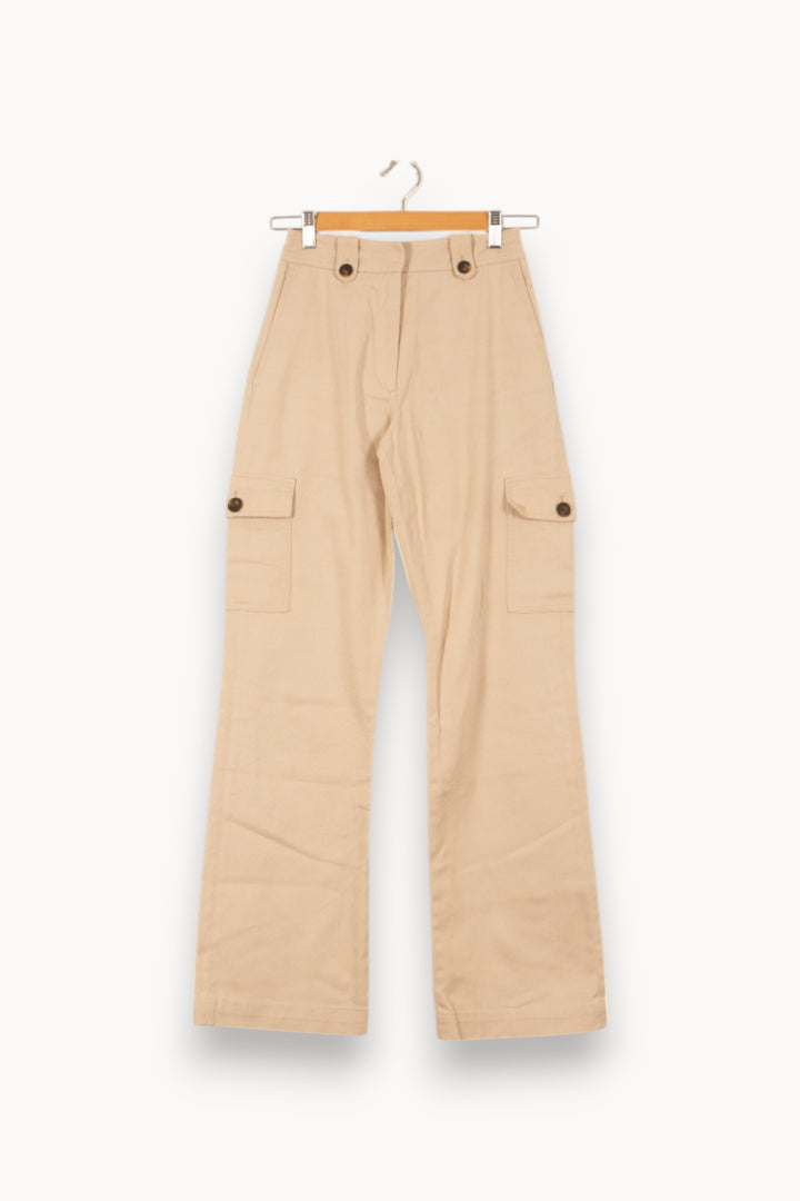 Pantalon Cargo Beige - Taille XS/34 de la marque Claudie Pierlot | PARAD54091 - Vendu par Paradigme - Image 2
