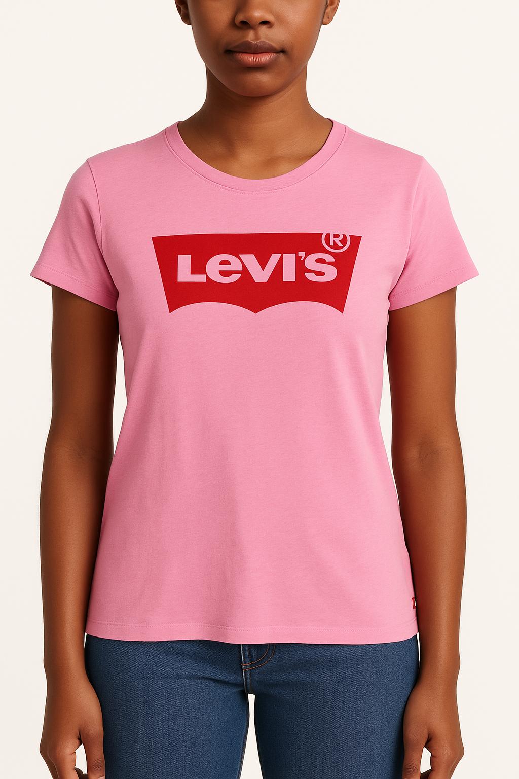 Tee-shirt Rose et Rouge - Taille S/36 de la marque Levi's | PARAD54093 - Vendu par Paradigme - Image 1