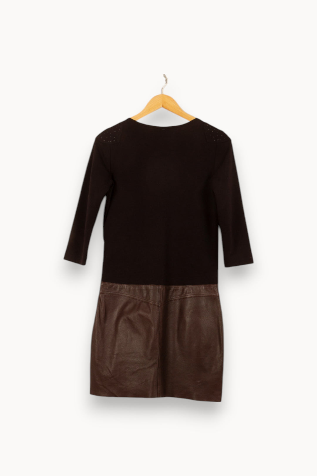 Robe Courte Noire et Marron - Taille M/38 de la marque IKKS | PARAD54099 - Vendu par Paradigme - Image 4