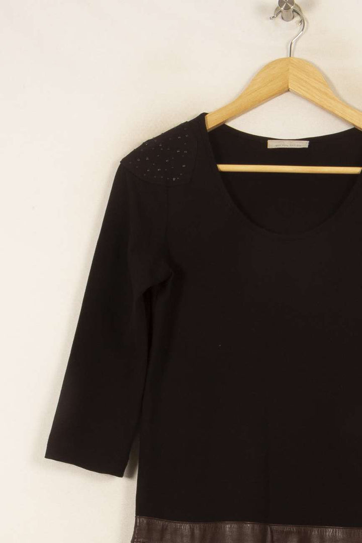 Robe Courte Noire et Marron - Taille M/38 de la marque IKKS | PARAD54099 - Vendu par Paradigme - Image 3