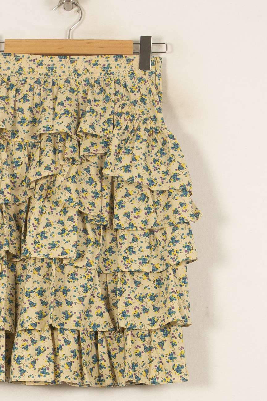 Jupe Volantée Jaune et Bleu - Taille XS/34 de la marque Zadig&Voltaire | PARAD54102 - Vendu par Paradigme - Image 3