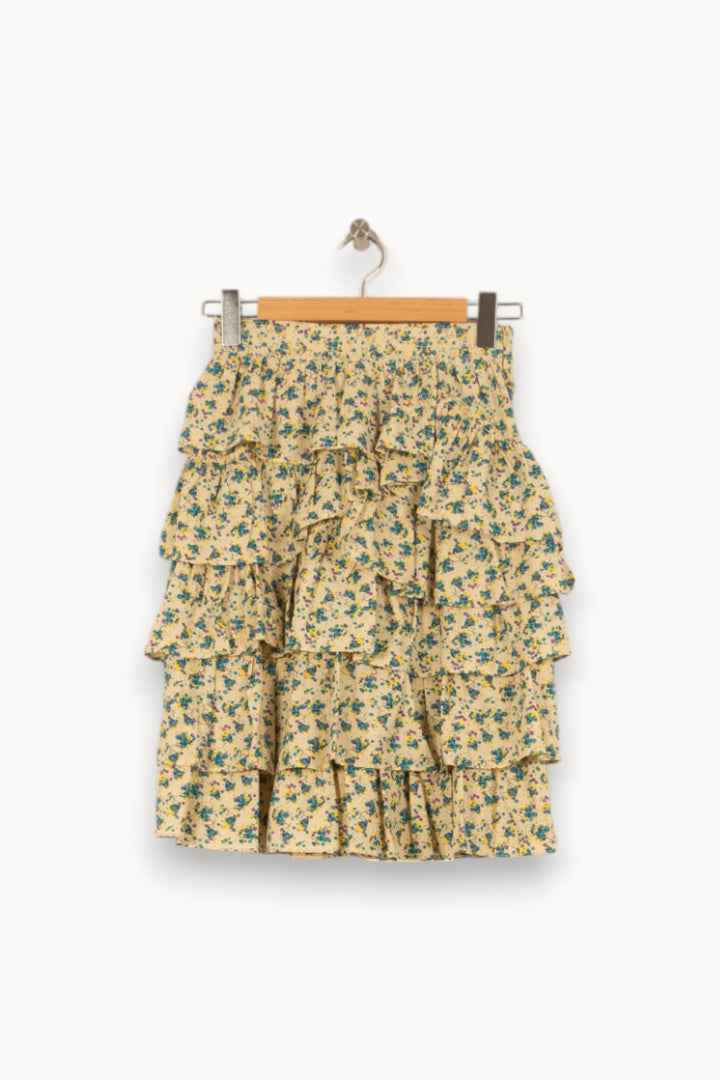 Jupe Volantée Jaune et Bleu - Taille XS/34 de la marque Zadig&Voltaire | PARAD54102 - Vendu par Paradigme - Image 2
