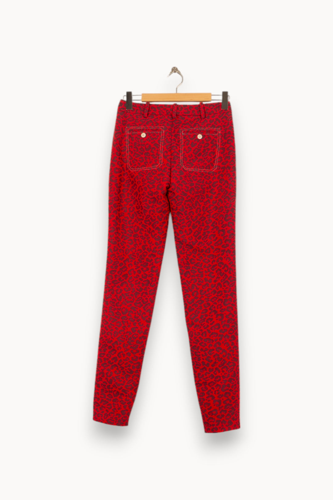 Pantalon Imprimé Bordeaux et Noir - Taille XS/34 de la marque Zadig&Voltaire | PARAD54112 - Vendu par Paradigme - Image 4