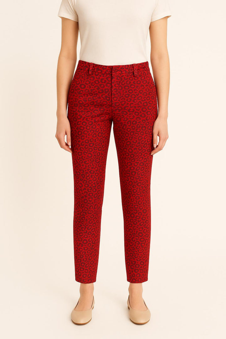 Pantalon Imprimé Bordeaux et Noir - Taille XS/34 de la marque Zadig&Voltaire | PARAD54112 - Vendu par Paradigme - Image 1