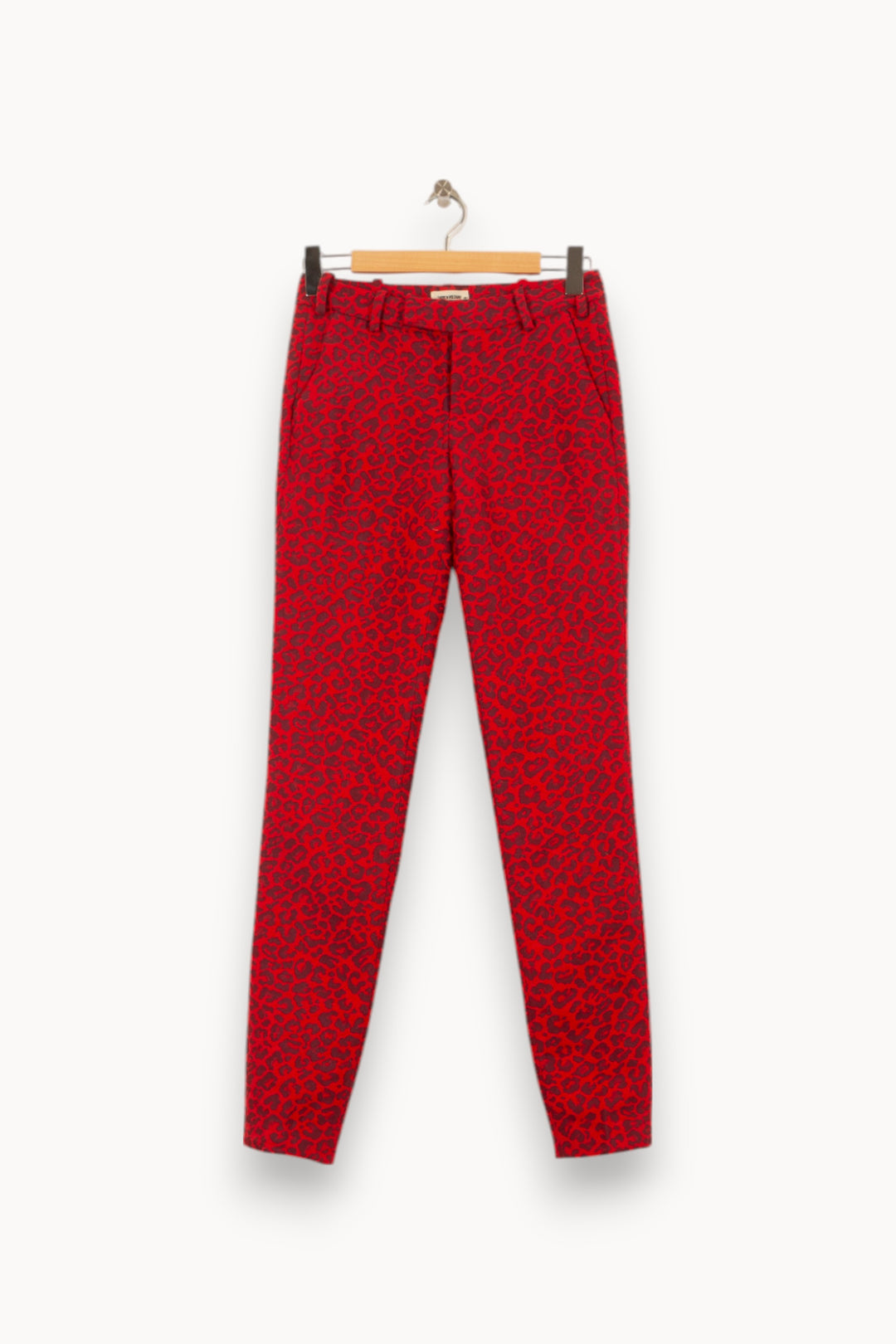 Pantalon Imprimé Bordeaux et Noir - Taille XS/34 de la marque Zadig&Voltaire | PARAD54112 - Vendu par Paradigme - Image 2