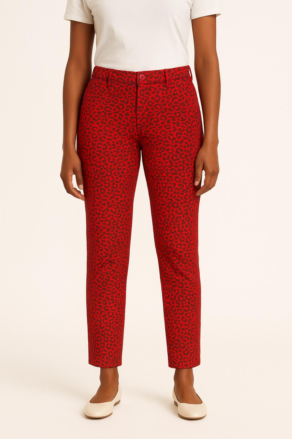 Pantalon Imprimé Bordeaux et Noir - Taille XS/34 de la marque Zadig&Voltaire | PARAD54113 - Vendu par Paradigme - Image 1