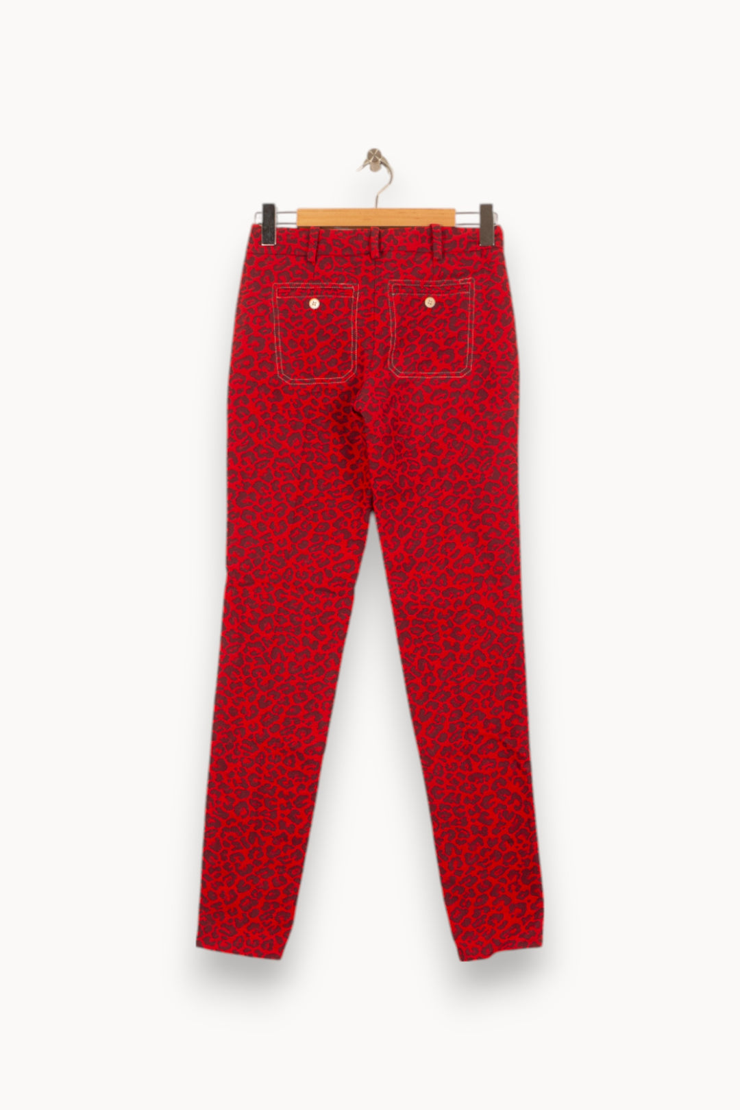 Pantalon Imprimé Bordeaux et Noir - Taille XS/34 de la marque Zadig&Voltaire | PARAD54117 - Vendu par Paradigme - Image 4