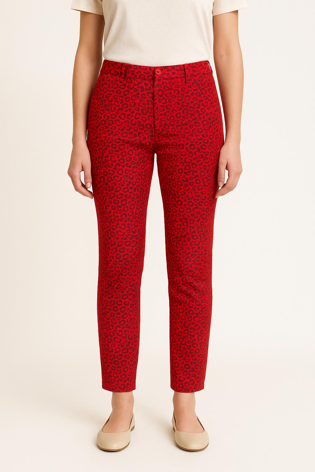 Pantalon Imprimé Bordeaux et Noir - Taille XS/34 de la marque Zadig&Voltaire | PARAD54117 - Vendu par Paradigme - Image 1