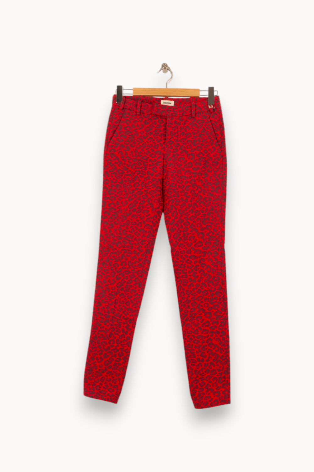 Pantalon Imprimé Bordeaux et Noir - Taille XS/34 de la marque Zadig&Voltaire | PARAD54117 - Vendu par Paradigme - Image 2
