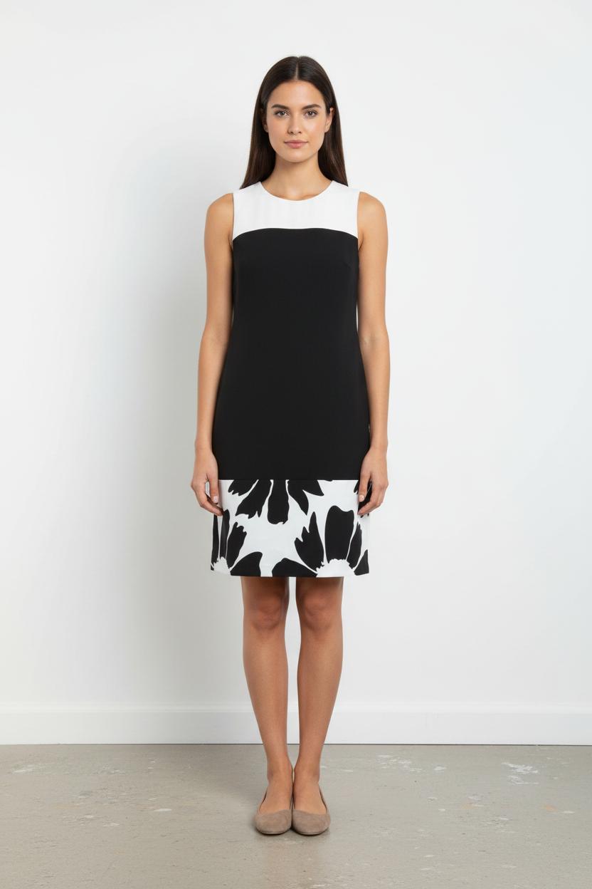 Robe Noire et Blanche - Taille M/38 de la marque La Fée Maraboutée | PARAD54120 - Vendu par Paradigme - Image 1