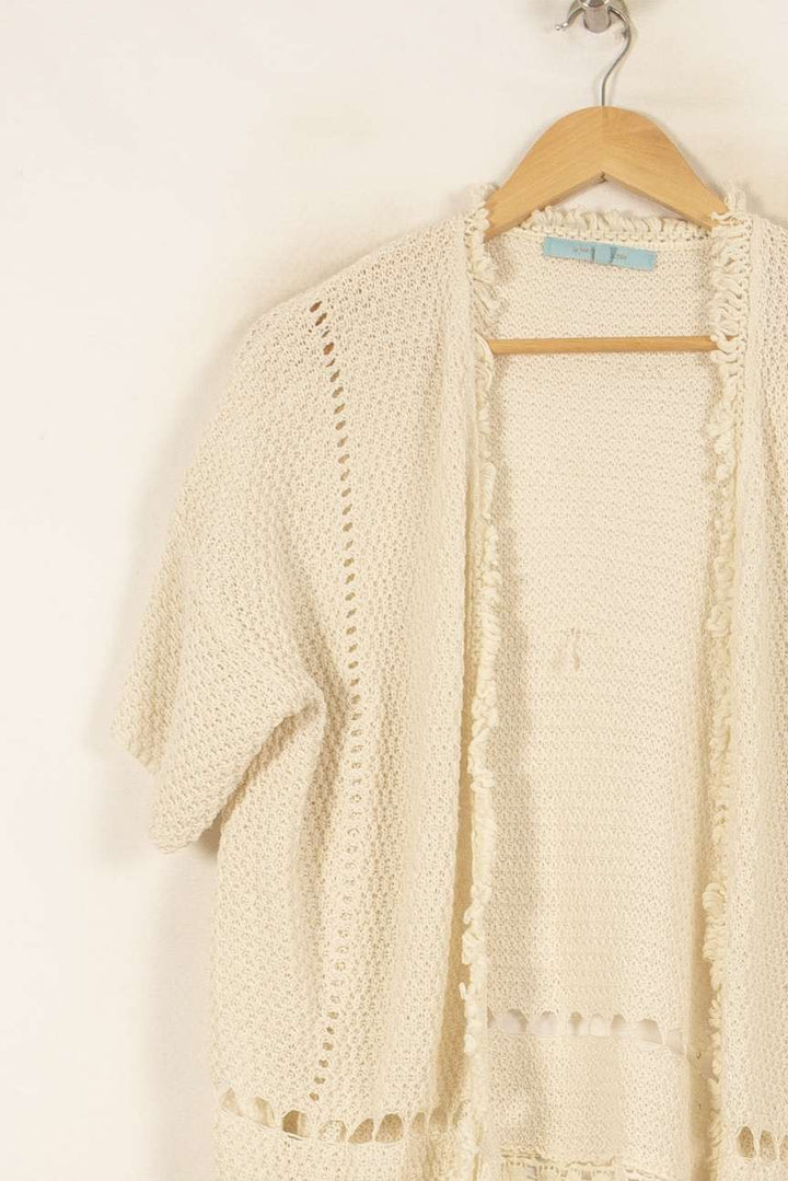 Gilet Blanc - Taille XS/34 de la marque La Fée Maraboutée | PARAD54121 - Vendu par Paradigme - Image 3