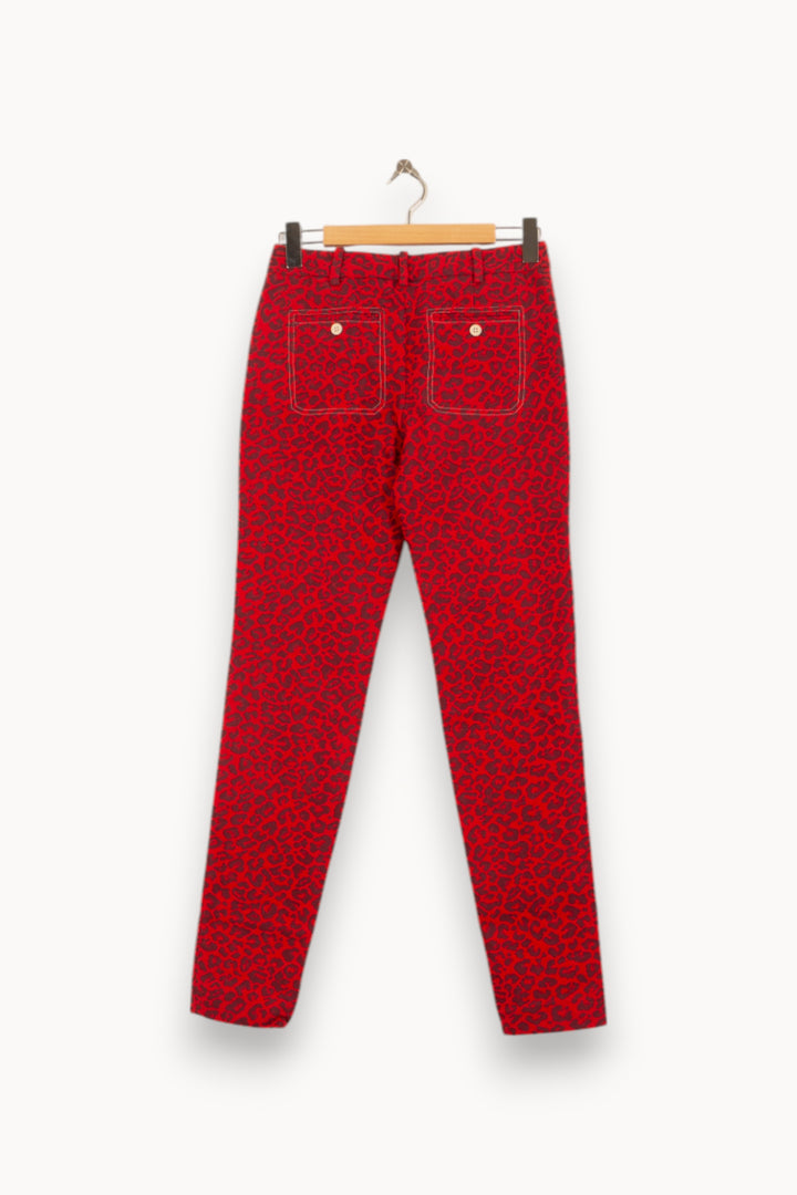 Pantalon Imprimé Bordeaux et Noir - Taille XS/34 de la marque Zadig&Voltaire | PARAD54122 - Vendu par Paradigme - Image 4