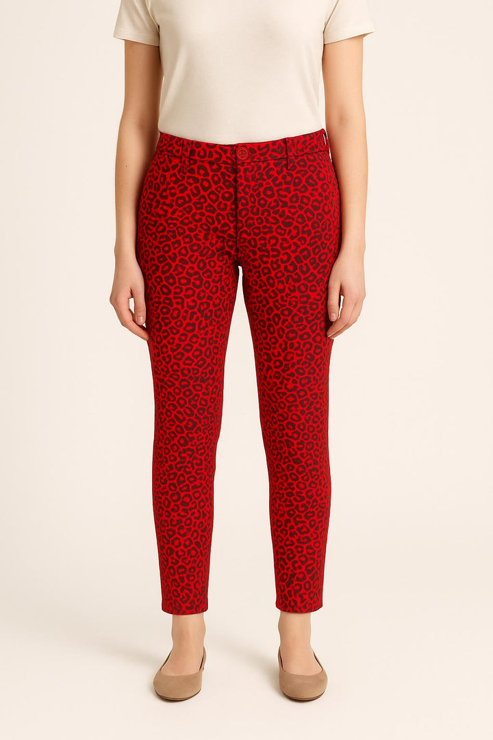 Pantalon Imprimé Bordeaux et Noir - Taille XS/34 de la marque Zadig&Voltaire | PARAD54122 - Vendu par Paradigme - Image 1