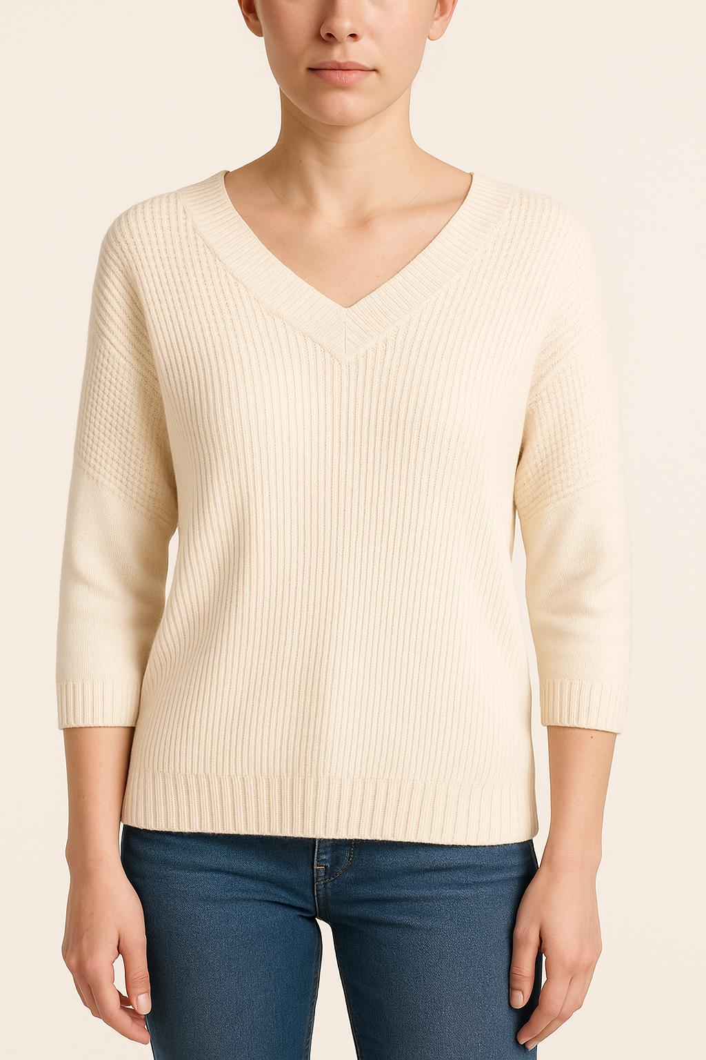 Pull Blanc - Taille S/36 de la marque Claudie Pierlot | PARAD54124 - Vendu par Paradigme - Image 1