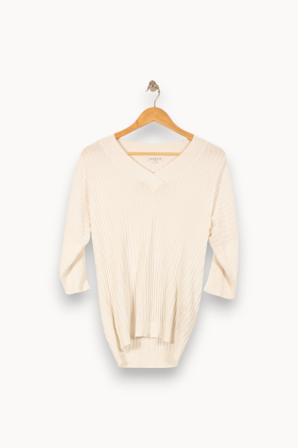Pull Blanc - Taille S/36 de la marque Claudie Pierlot | PARAD54124 - Vendu par Paradigme - Image 2