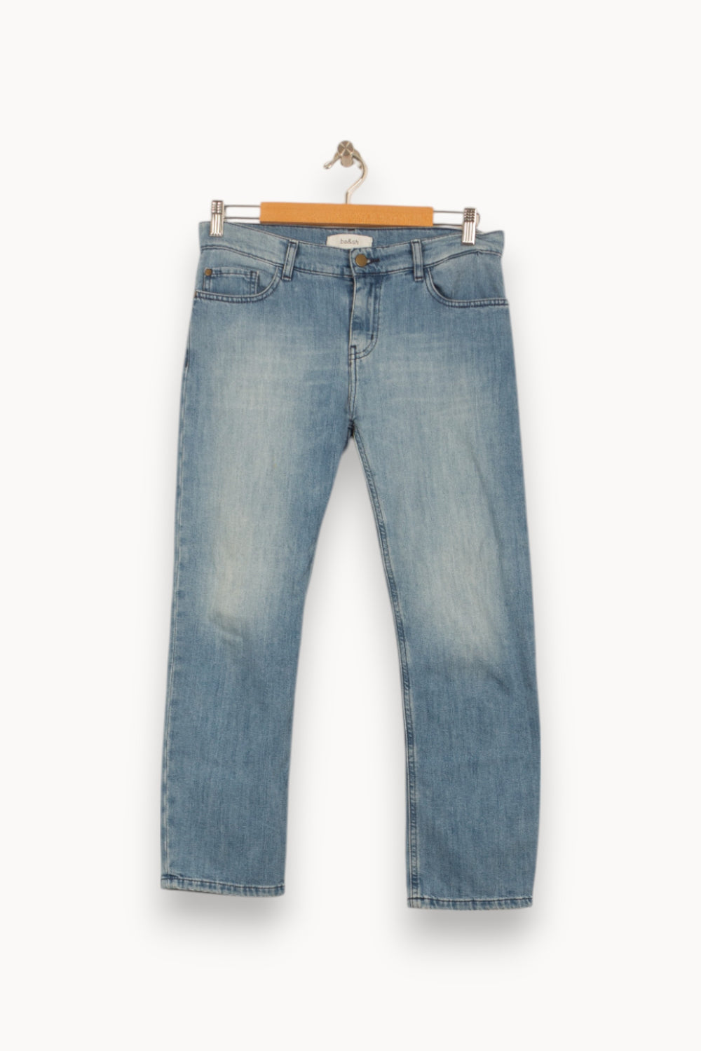 Jean Droit Bleu - Taille S/36 de la marque ba&sh | PARAD54126 - Vendu par Paradigme - Image 2