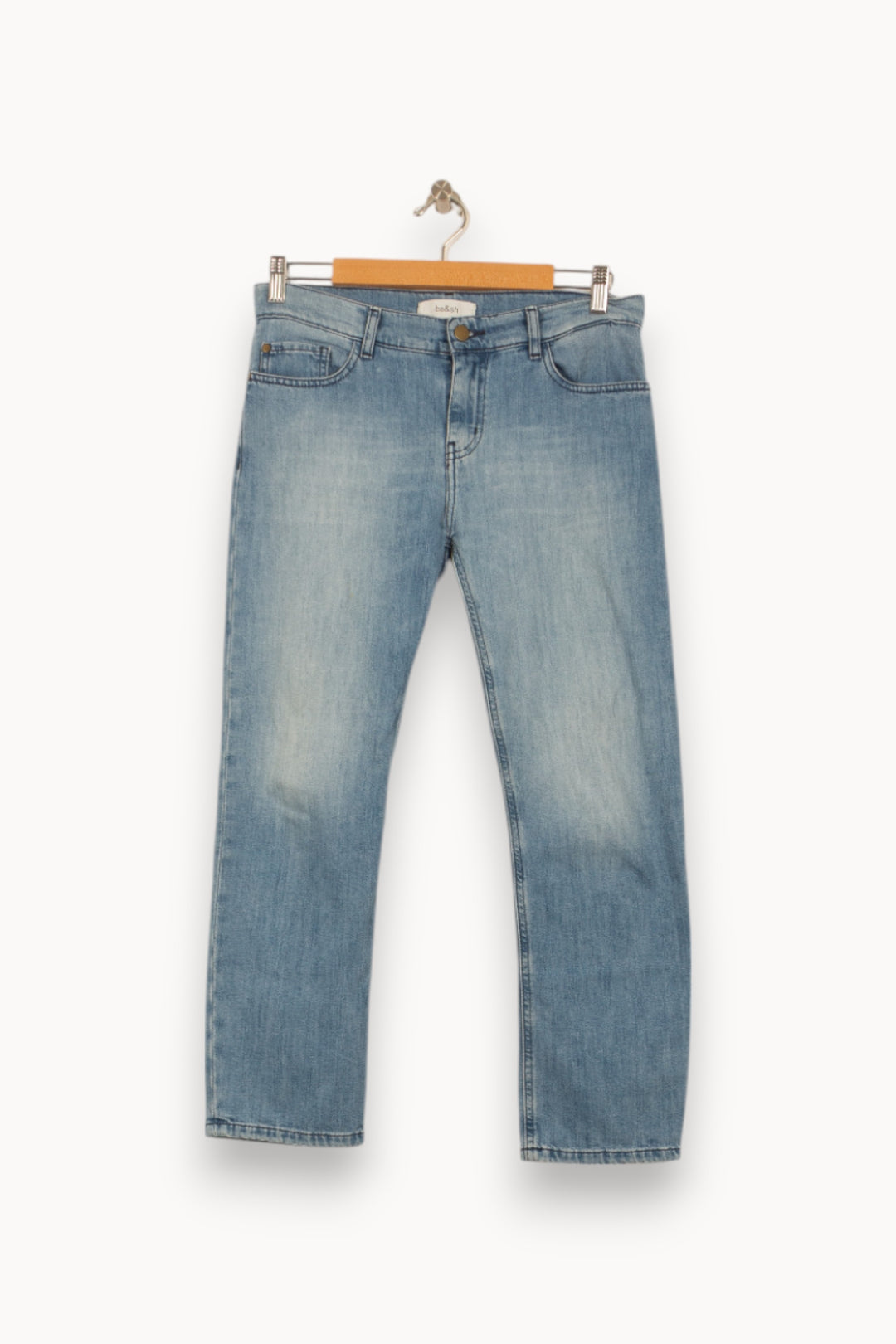 Jean Droit Bleu - Taille S/36 de la marque ba&sh | PARAD54126 - Vendu par Paradigme - Image 2