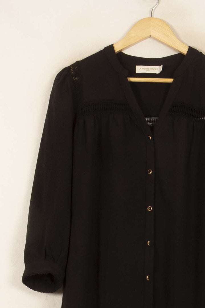 Robe Chemise Noire - Taille M/38 de la marque La Petite Etoile | PARAD54133 - Vendu par Paradigme - Image 3
