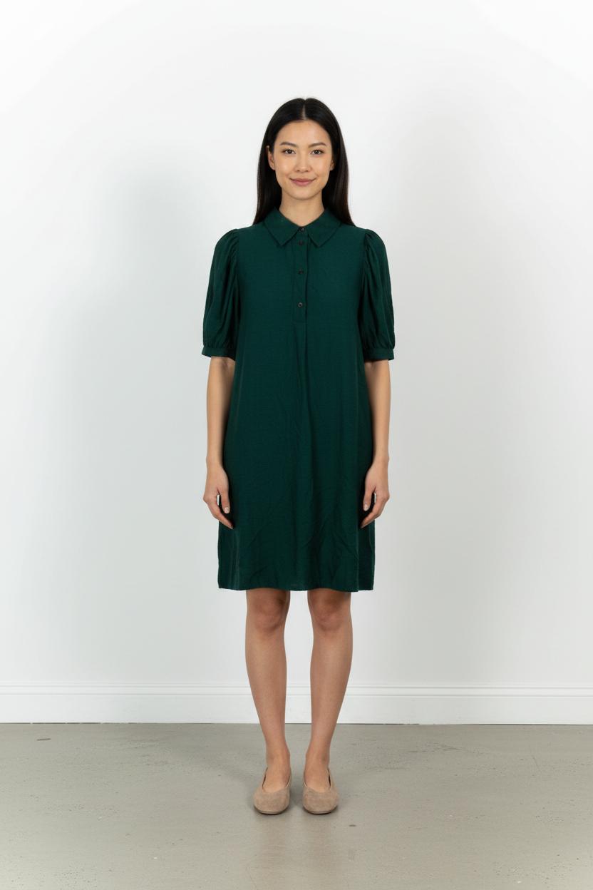 Robe Chemise Verte - Taille M/38 de la marque La Fée Maraboutée | PARAD54136 - Vendu par Paradigme - Image 1