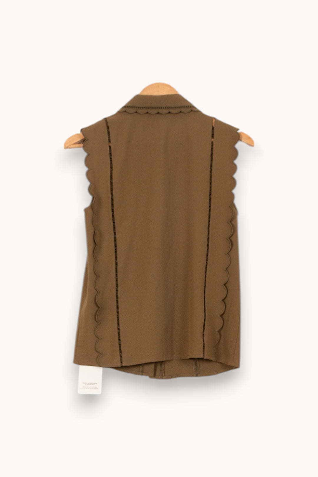Blouse Sans Manches Marron - Taille S/36 de la marque Claudie Pierlot | PARAD54147 - Vendu par Paradigme - Image 4