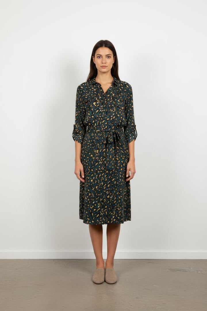 Robe Longue Marron et Noir - Taille S/36