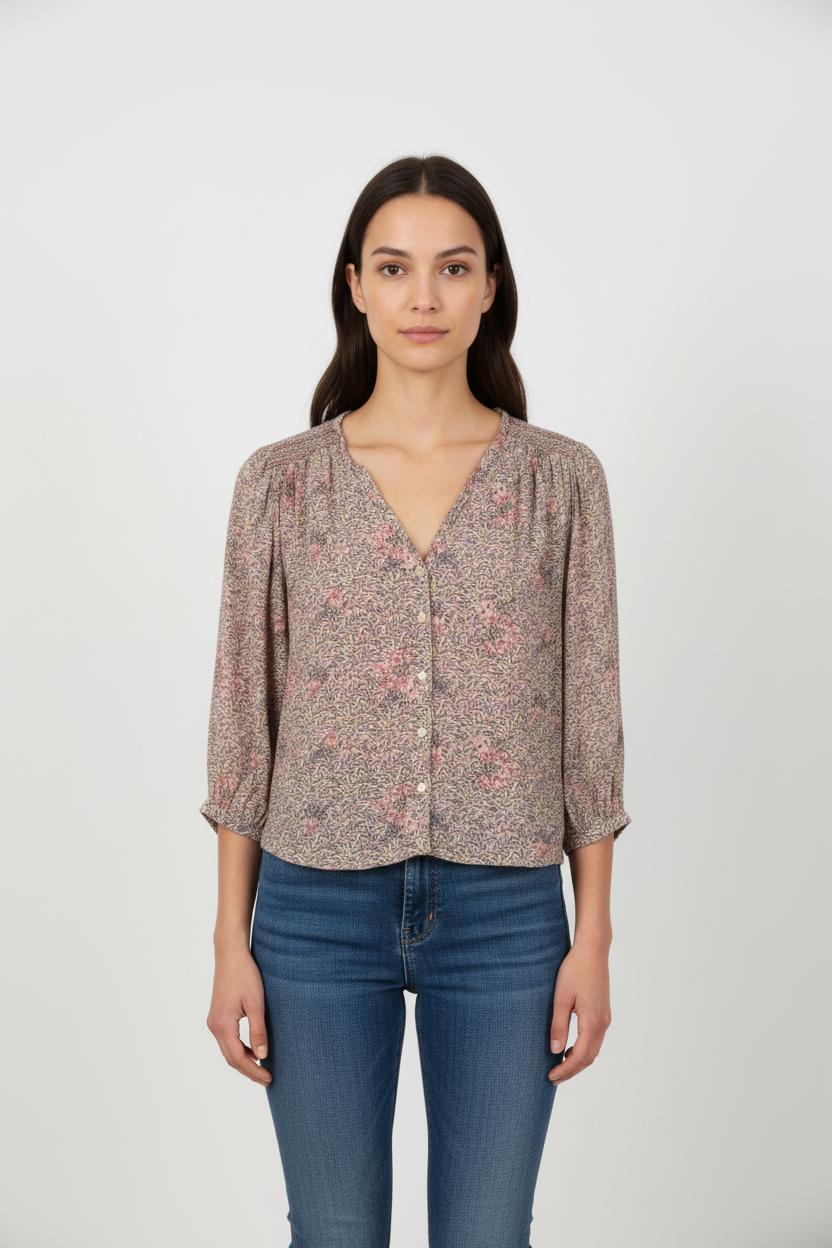 Blouse Violette et Rose - Taille S/36