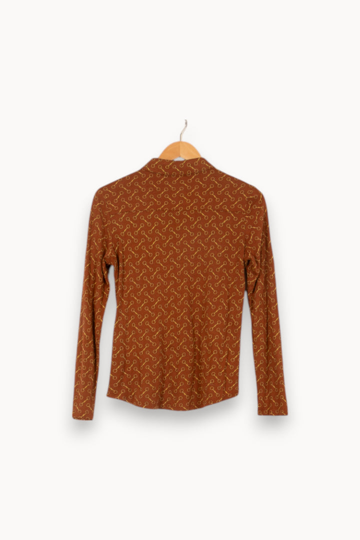 Chemise Marron - Taille M/38 de la marque Maison 123 | PARAD54153 - Vendu par Paradigme - Image 4