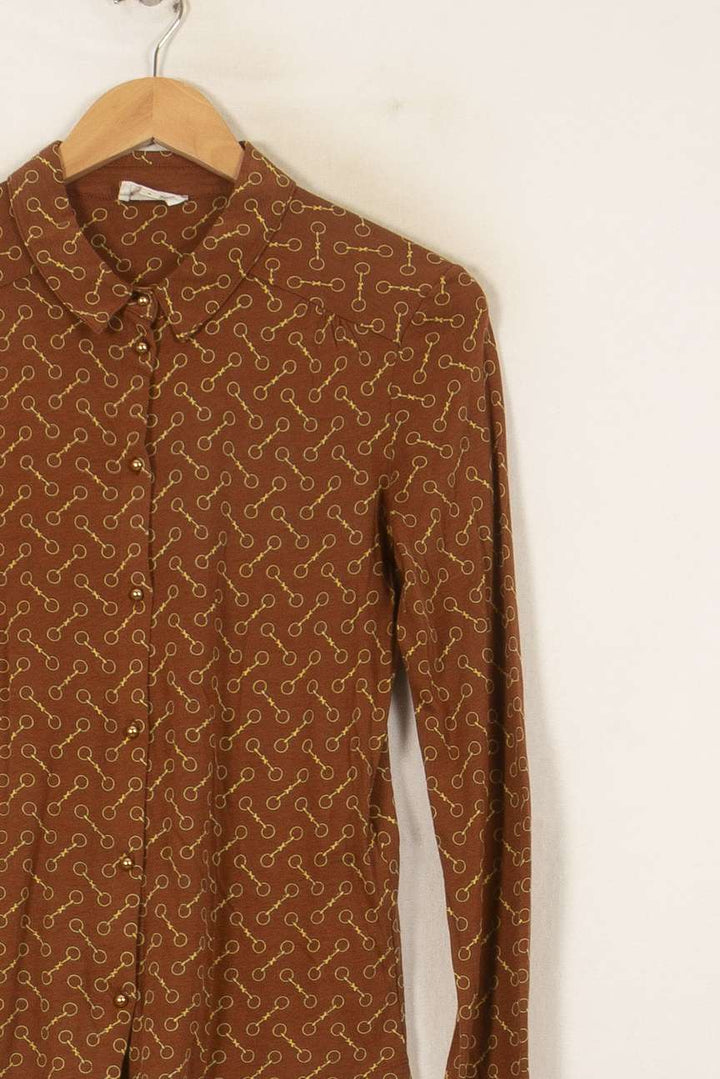 Chemise Marron - Taille M/38 de la marque Maison 123 | PARAD54153 - Vendu par Paradigme - Image 3