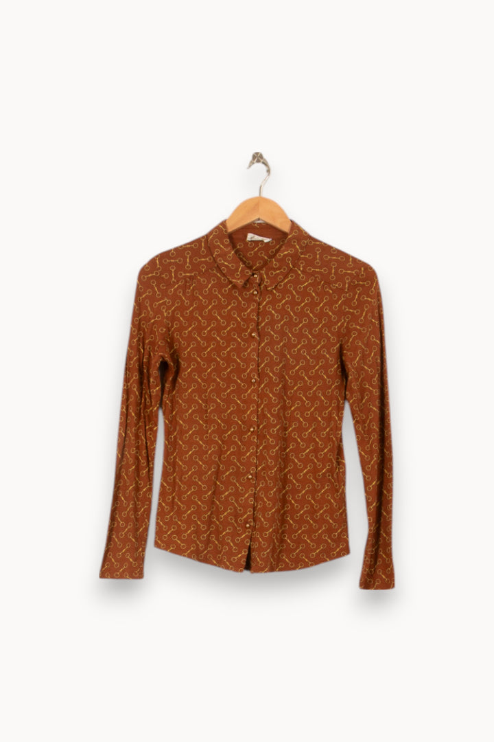Chemise Marron - Taille M/38 de la marque Maison 123 | PARAD54153 - Vendu par Paradigme - Image 2
