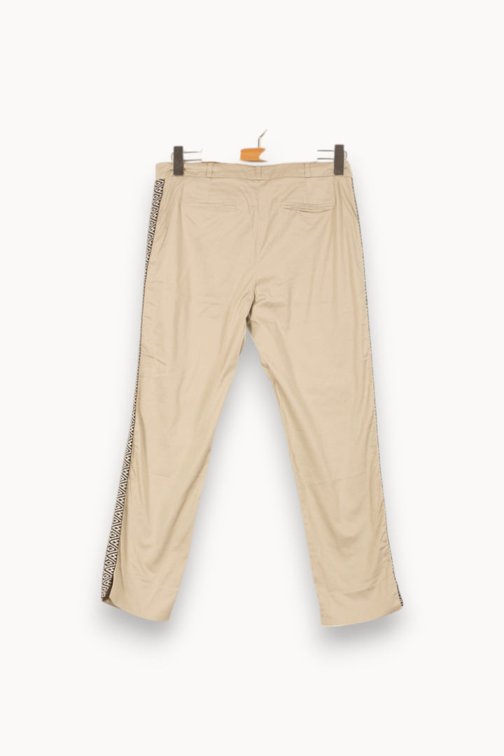 Pantalon Chino Beige et Noir - Taille L/40 de la marque Maison 123 | PARAD54156 - Vendu par Paradigme - Image 4