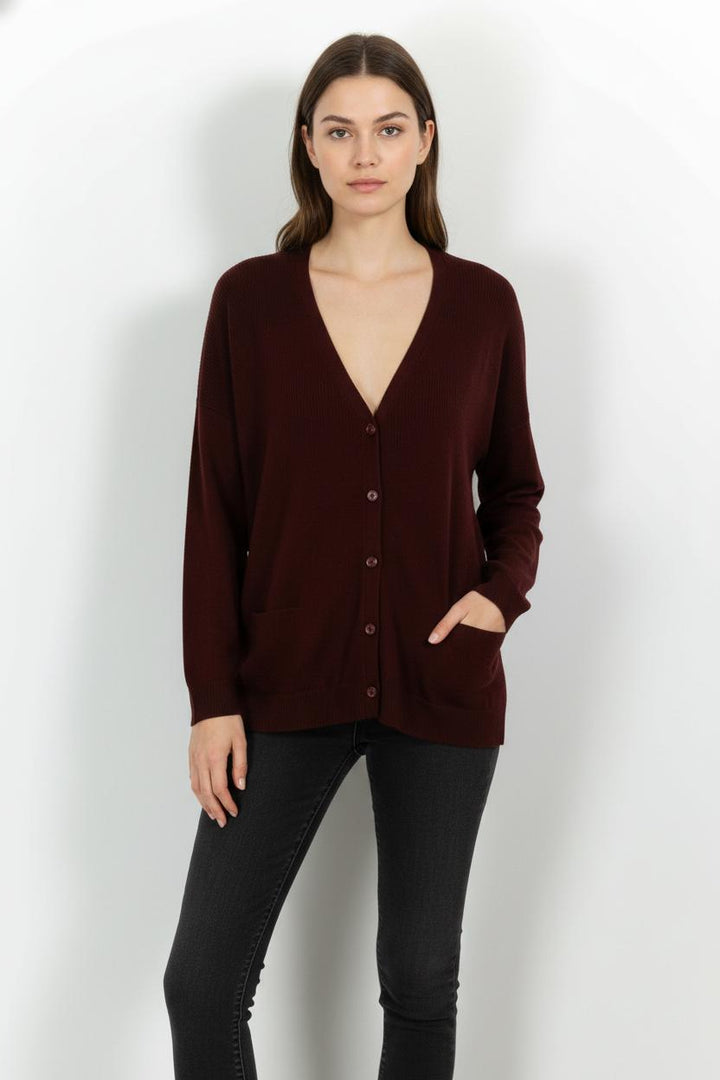 Cardigan Bordeaux - Taille S/36 de la marque Gerard Darel | PARAD54192 - Vendu par Paradigme - Image 1