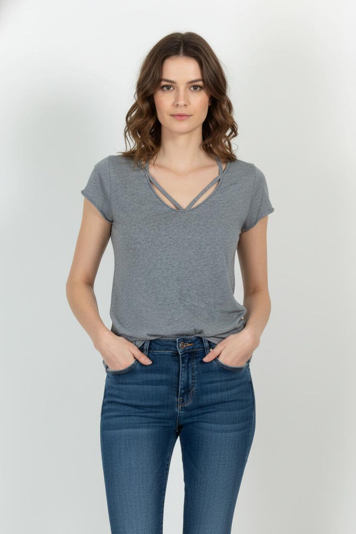 Tee-shirt Gris - Taille M/38 de la marque Zadig&Voltaire | PARAD54196 - Vendu par Paradigme - Image 1