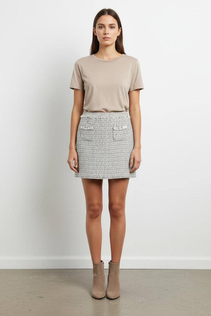 Jupe Droite Beige et Noire - Taille XL/42 de la marque Comptoir des Cotonniers | PARAD54200 - Vendu par Paradigme - Image 1