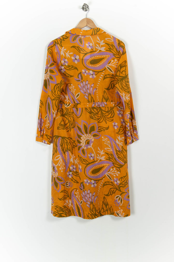 Robe Chemise Orange et Violette - Taille XS/34 de la marque Grace & Mila | PARAD54204 - Vendu par Paradigme - Image 4