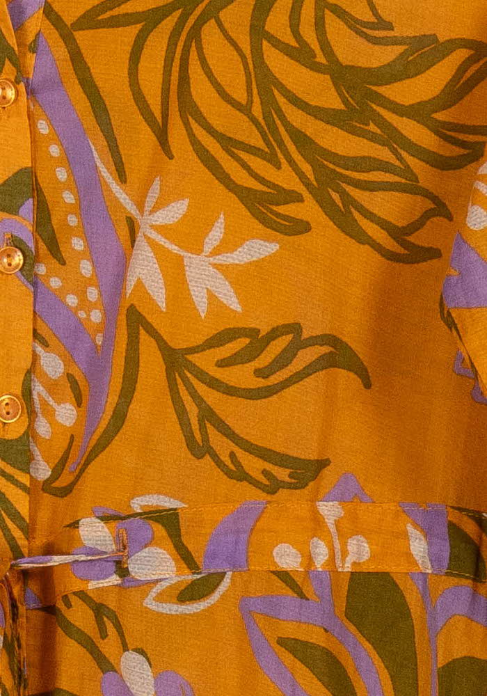 Robe Chemise Orange et Violette - Taille XS/34 de la marque Grace & Mila | PARAD54204 - Vendu par Paradigme - Image 3