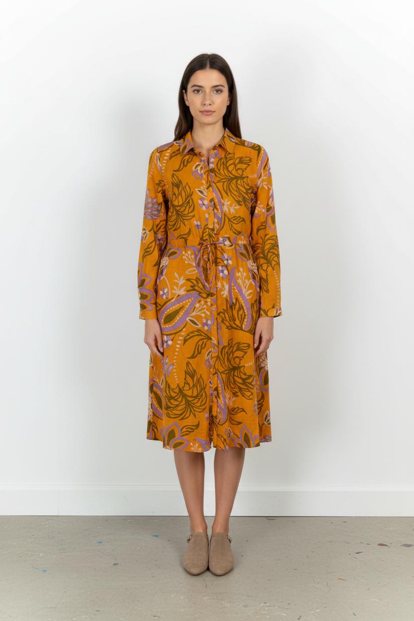 Robe Chemise Orange et Violette - Taille XS/34 de la marque Grace & Mila | PARAD54204 - Vendu par Paradigme - Image 1