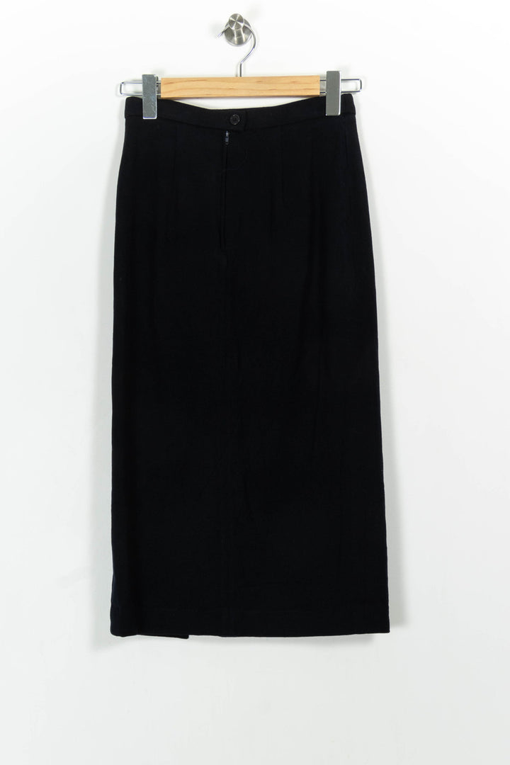 Jupe Fendue Bleue - Taille L/40 de la marque Max Mara | PARAD54207 - Vendu par Paradigme - Image 4