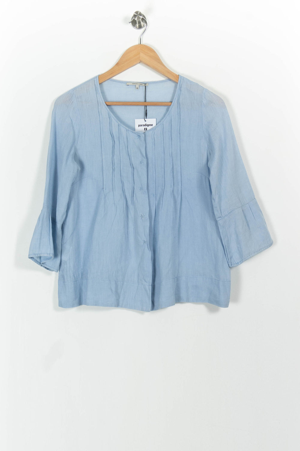 Blouse Bleue - Taille S/36 de la marque Gerard Darel | PARAD54208 - Vendu par Paradigme - Image 2