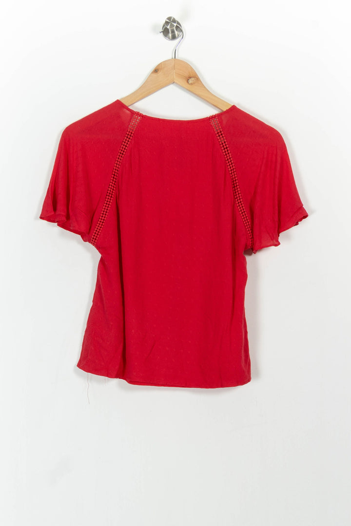 Blouse Rouge - Taille XS/34 de la marque Sud express | PARAD54211 - Vendu par Paradigme - Image 4