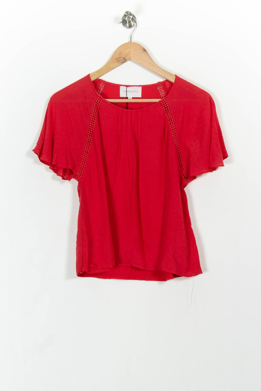 Blouse Rouge - Taille XS/34 de la marque Sud express | PARAD54211 - Vendu par Paradigme - Image 2