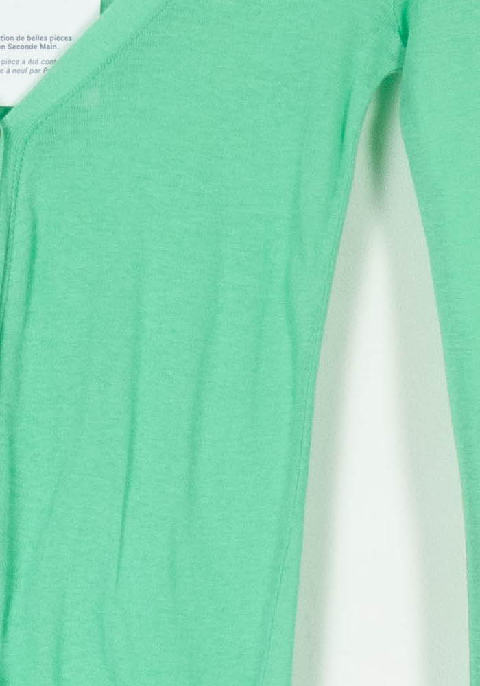 Cardigan Vert - Taille M/38 de la marque American Vintage | PARAD54212 - Vendu par Paradigme - Image 3