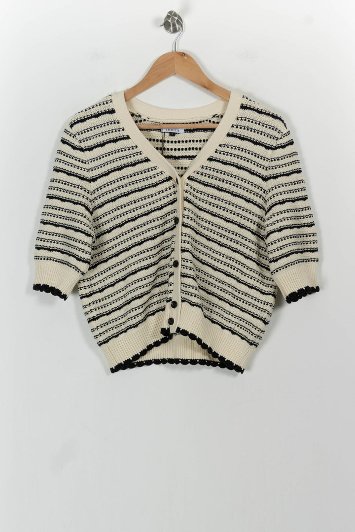 Gilet Beige et Noir - Taille L/40 de la marque Galeries Lafayette | PARAD54213 - Vendu par Paradigme - Image 2