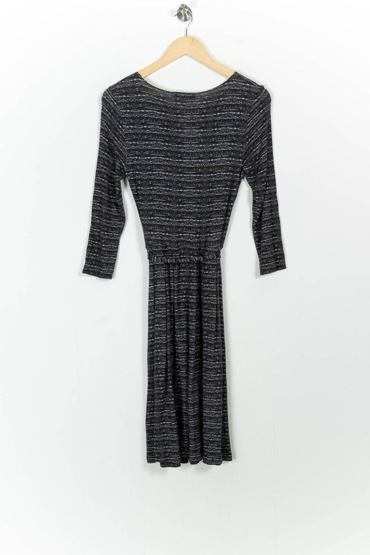 Robe Ajustée Noire et Grise - Taille M/38 de la marque Agnès b. | PARAD54217 - Vendu par Paradigme - Image 4