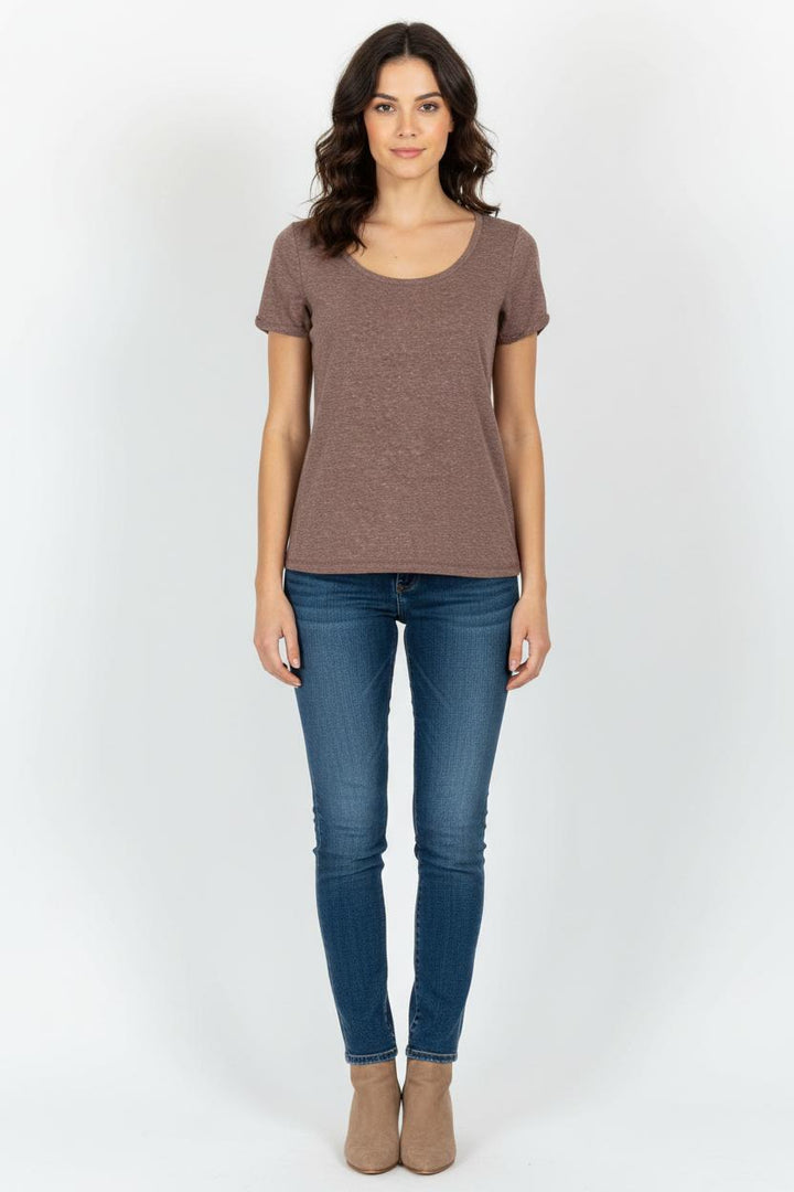 Tee-shirt Bordeaux - Taille S/36 de la marque IKKS | PARAD54224 - Vendu par Paradigme - Image 1