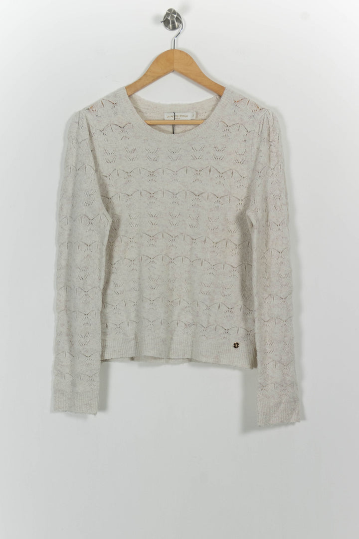 Pull Blanc - Taille M/38 de la marque La Petite Etoile | PARAD54233 - Vendu par Paradigme - Image 2