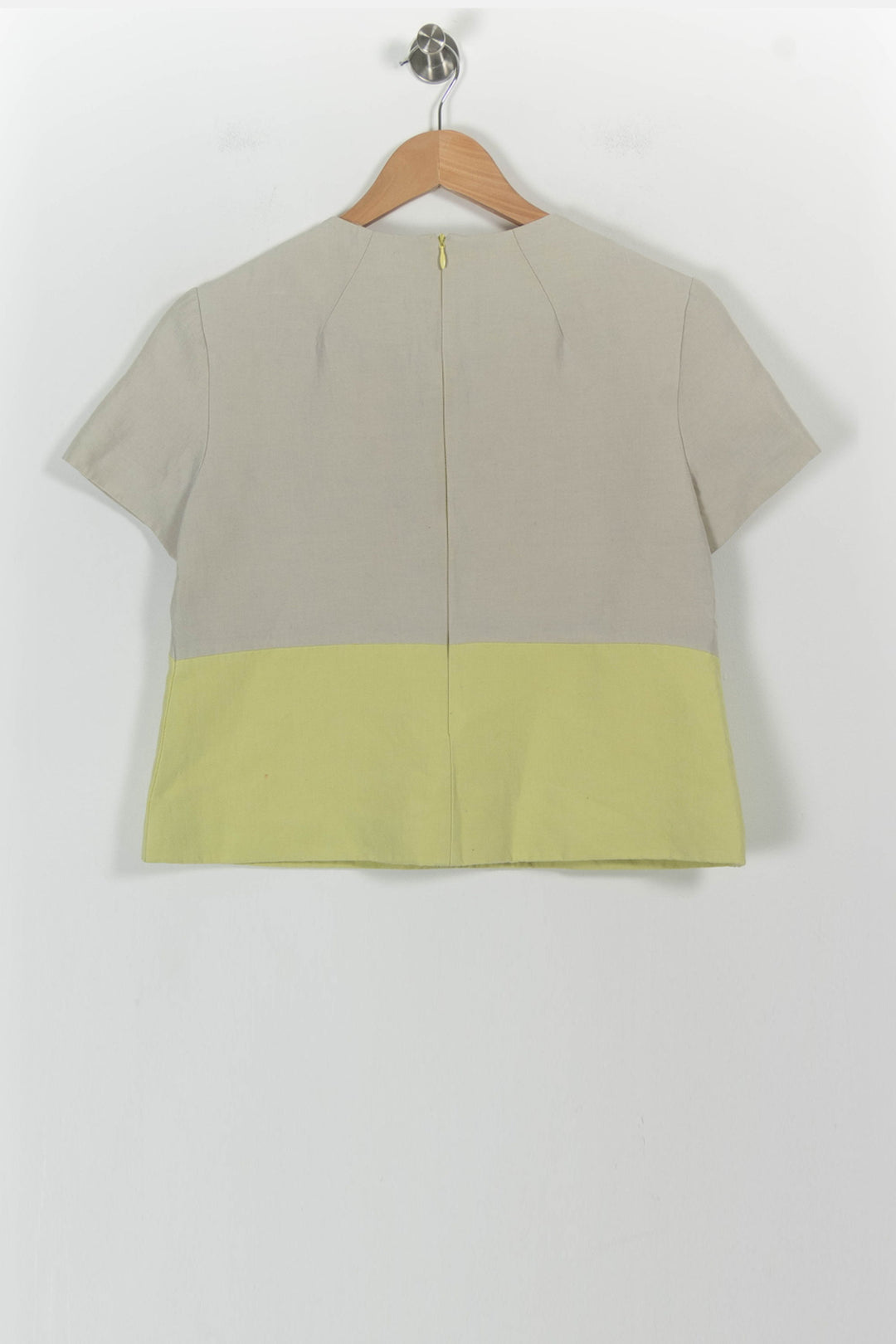 Blouse Jaune et Beige - Taille M/38 de la marque Tara Jarmon | PARAD54243 - Vendu par Paradigme - Image 4