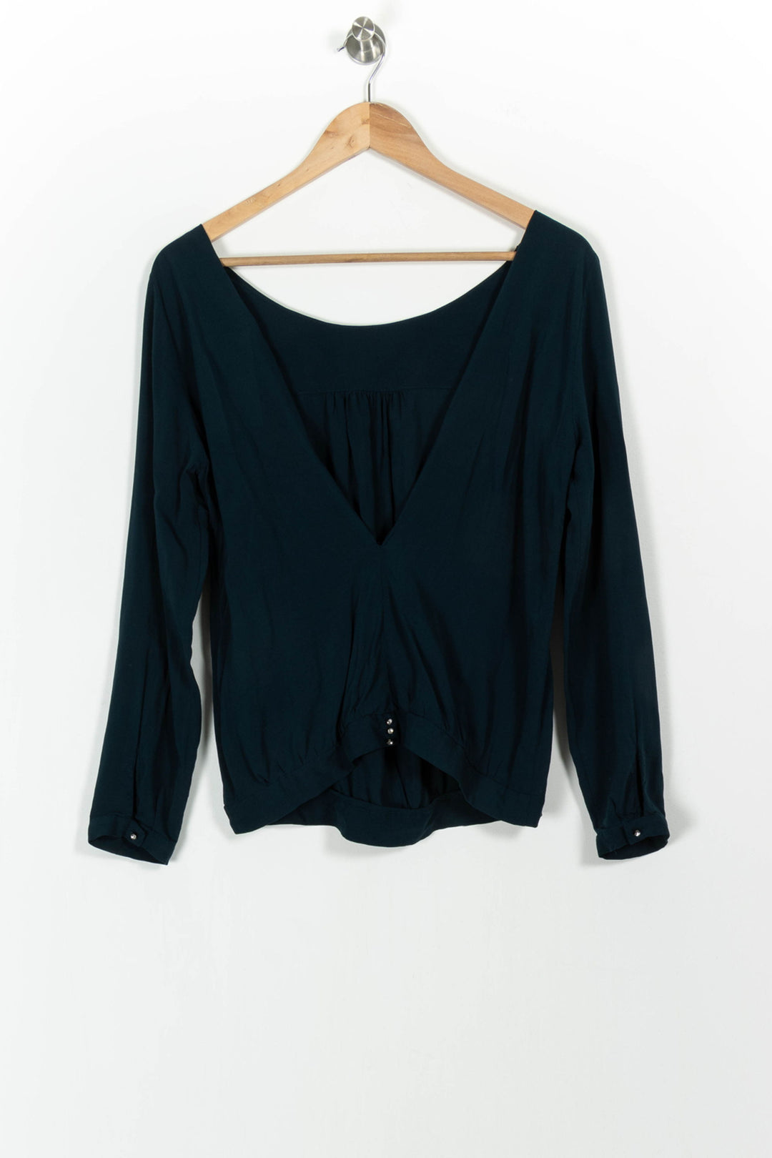 Blouse Verte - Taille M/38 de la marque ba&sh | PARAD54251 - Vendu par Paradigme - Image 4